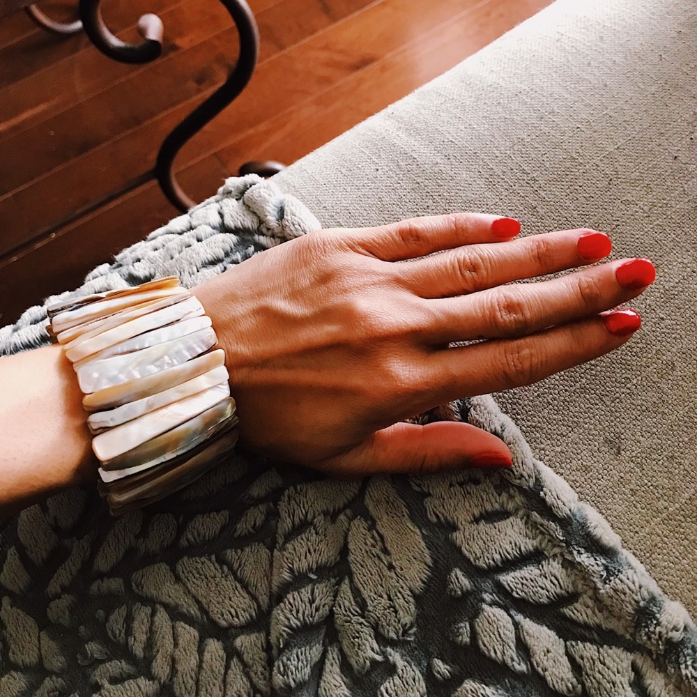 REAL SEASHELL PEARL BRACELET!!!